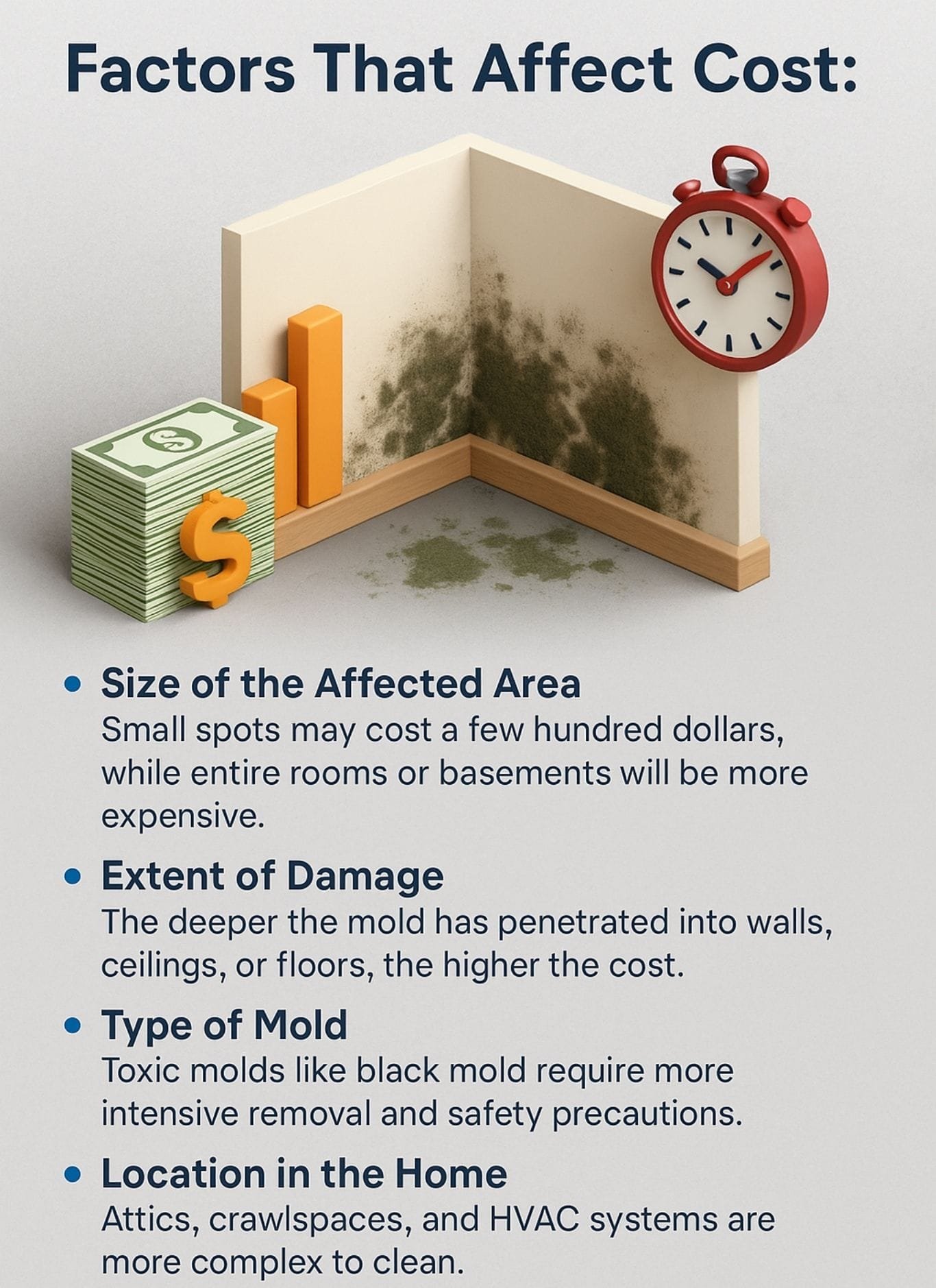 Factors That Affect Cost Mold Remediation