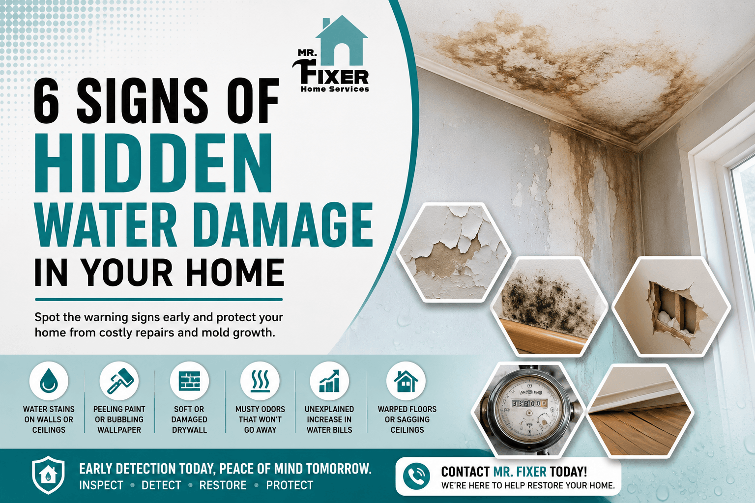 6 Signs of Hidden Water Damage in Your Home