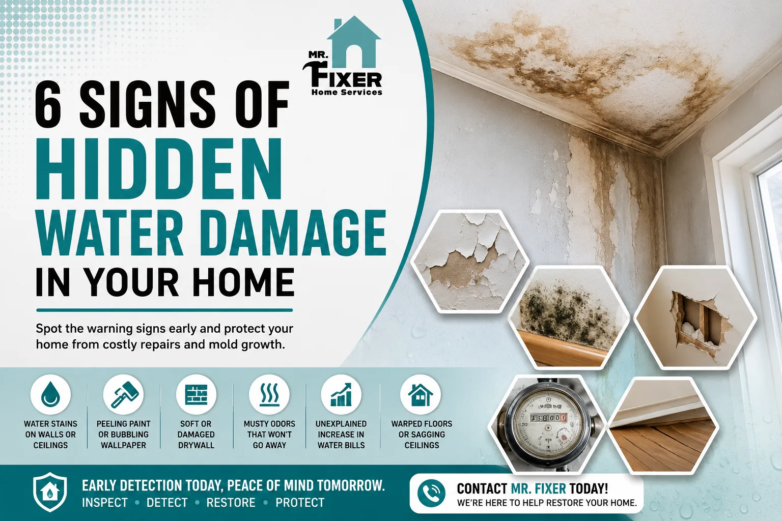 6 Signs of Hidden Water Damage in Your Home